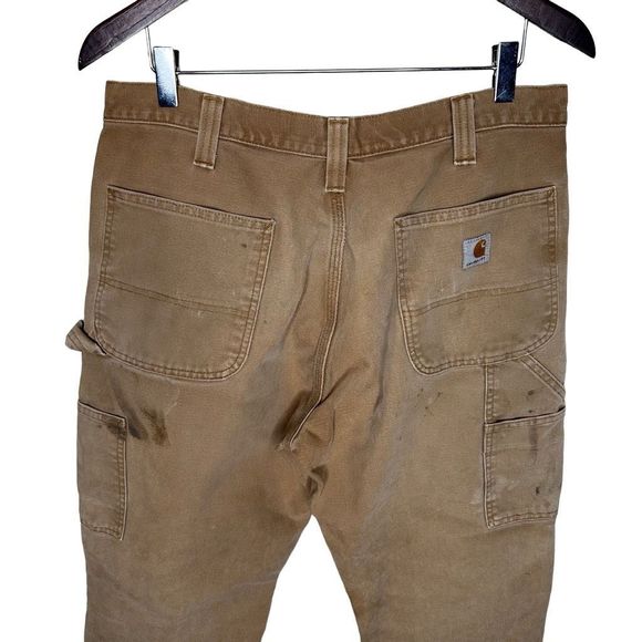 Carhartt Double Knee Carpenter Brown Pants - Picture 5 of 7